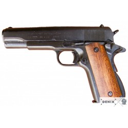 Denix M-1227 Colt 45 M1911 Automatic Gun Wood Grips